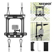 NEEWER スマホフェンスマウント マグネット式 アクションカメラ用 マウントアクセサリー シェード付き 金…