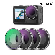 NEEWER CPL& NDフィルターセット DJI Osmo Action 4/Action 5 Proに対応 4枚 ねじ込み式 CPL+ND8+ND16+ND…