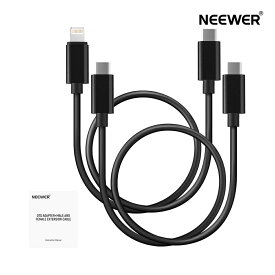 【P10倍+5%OFF券】NEEWER 45cm OTGアダプターケーブルセット 2パック USB C-タイプC/USB C-iOS オス-オスDACオーディオ出力ケーブル 変換アダプタ iPhone/iPad/Android/MacBook/ラップトップPC用 変換コネクターケーブル LM6