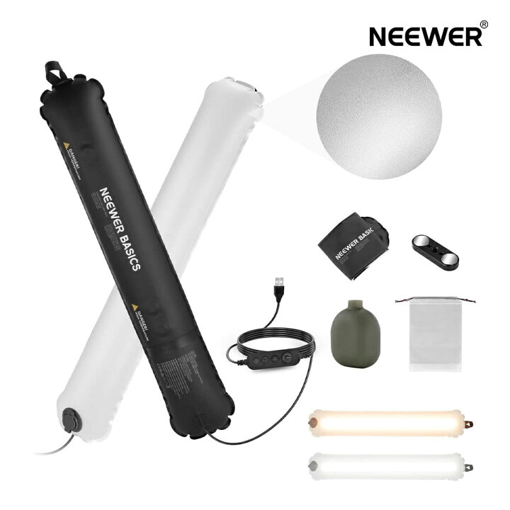 楽天市場】NEEWER BASICS 10W スティックライト チューブ型撮影用 