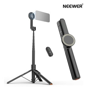 NEEWER BASICS 167cm���B��_ �}�O�l�b�g�� �X�}�z�O�r�X�^���h �����R�� �|�[�^�u�� �y�� ���s�p�X�}�z�X�^���h �����{�^�������[�X ���C MagSafe iPhone 16 Max Plus 15 14 13 12 Mini iPad Pro/Galaxy S25 S24 Ultra