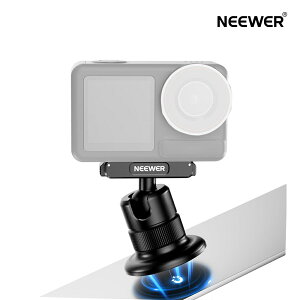 NEEWER �J�����}�E���g �}�O�l�b�g�� �J�����A�_�v�^�[ Osmo Action 5 Pro/4/3�ɑΉ� 1/4�l�W�t�� 360°�N�C�b�N�����[�X�{�[���w�b�h�A�_�v�^�[�}�E���g ���C�A�N�V�����J�����}�E���g POV�V���b�g/