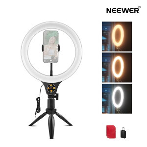 �yP10�{UP��!�zNEEWER ENTRY LEVEL VERSION 10.5�C���` ��ナ���O���C�g 10W LED���B�胉�C�g �O�r�X�^���h/�X�}�z�z���_�[/�����R���t�� iPhone�Ή� �����\ 3000K-7000K CRI85+ �X�}�z/�m�[�g�p�\�R���p���D
