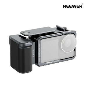 NEEWER �A�N�V�����J�����P�[�W�L�b�g �T�C�h�n���h��/���C�A�_�v�^�[�}�E���g/�R�[���h�V���[/�V���b�^�[�������b�h�t�� Osmo Action 5 Pro/4/3�ɑΉ� �r�f�I���O �r�f�I�P�[�W ���� Vlog�p �ی�P