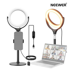 �yP5�{UP���I�zNEEWER Basics 7�C���` ��ナ���O���C�g 10W LED���B�胉�C�g �f�X�N�X�^���h/�X�}�z�z���_�[�t�� iPhone�Ή� ��F �����\ CRI95+ 455lux/0.5m �X�}�z/�m�[�g�p�\�R���p���D���C�g ���B��