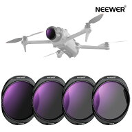 NEEWER ND/PLフィルターセット Mavic 4 Pro対応 4個セット ND8/PL＆ND16/PL＆ND32/PL＆ND64/PL ねじ込み…
