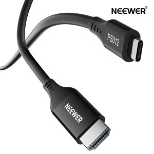 NEEWER USB C to HDMI�P�[�u�� 35cm 4K 60Hz�Ή� �����^�C�vC to HDMI 2.0�P�[�u���A�N�Z�T���[ �ϊ��P�[�u�� �J�����t�B�[���h���j�^�[�Ή� iPhone 17/Pro Max/16/15/S25 Ultra/MacBook�ɑΉ� PS012