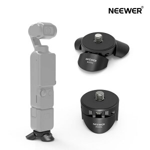 NEEWER �~�j�O�r Osmo Pocket 3�ɑΉ� ���^ ���W���o���J�����z���_�[ �f�X�N�O�r�X�^���h 1/4�l�W�t�� X5 X4 X3�A�N�V�����J���ɑΉ� �A�b�v���C�g/�n���h�w���h���[�h�X�C�b�` AC051