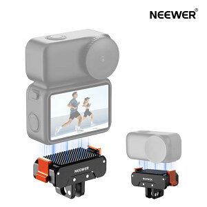 NEEWER �}�O�l�b�g���N�C�b�N�����[�X�}�E���g�A�_�v�^�[ Osmo Nano�Ή� �o�������C�������A�N�V�����J�����x�[�X�z���_�[ 2�{�ܐ܂肽���݃t�B���K�[&1/4�l�W�t�� �J�����A�_�v�^�}�E���g �A