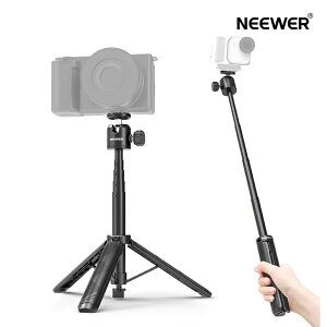 NEEWER Basics ���B��_ �X�}�z�O�r �L�k�� �������X�^���h �|�[�^�u�� �R���p�N�g �n���h���O���b�v G7X Mark III/ZV-1/RX100 VII/A6400/A6600�J����/�E�F�u�J�����Ή� Vlog�p DT001