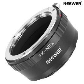 NEEWER レンズマウントアダプター 手動フォーカスリング Pentax KマウントレンズをSony Eマウントカメラに対応 Sony Alpha 1 A9 A7 A7C A7R A7S A6600 A6400 A5000 NEX-7 NEX-6 NEX-5 NEX-3 ZV-E10 FX30に対応