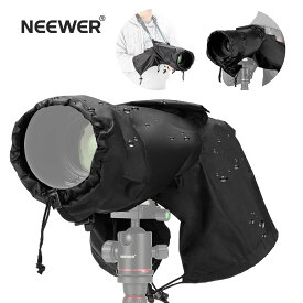 NEEWER カメラレインカバー 小型耐久性 ナイロンレインコート ミニ/S/Lサイズ Canon Sony Nikon DSLR ミラーレス Vlogカメラと16mm～800mmレンズに対応 スリーブ、巾着、表示窓付き PB008/PB003/PB004