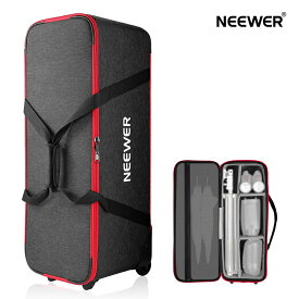 【★楽天1位獲得！】NEEWER トロリーケース 撮影機材用 大容量キャリーバッグ 77×28×27cm/96×39×31cm 防水バッグ ローリングバッグ ホイール/ストラップ/仕切り/ハンドル付き ライトスタンド/ストロボ/撮影機材収納用 PB005/PB009