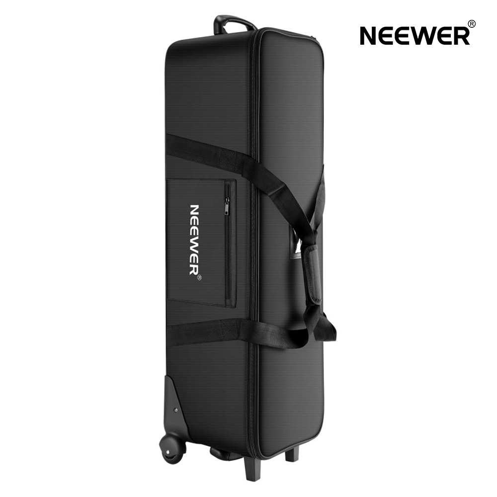 Neewer 写真スタジオ機器用 ローリングバッグ 102x30x30cm トロリーキャリングケース ライトスタンド、三脚、ライト、傘などに適用