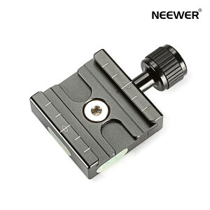 �yP10�{+20%OFF���zNEEWER �A���~ 50mm/60mm �A���J�^�C�v �N�C�b�N�����[�X�v���[�g QR�N�����v 3/8 1/4 �A�_�v�^�[�t���ƃo�u�����x������ �A���J�^�C�vQR�v���[�g�Ή�