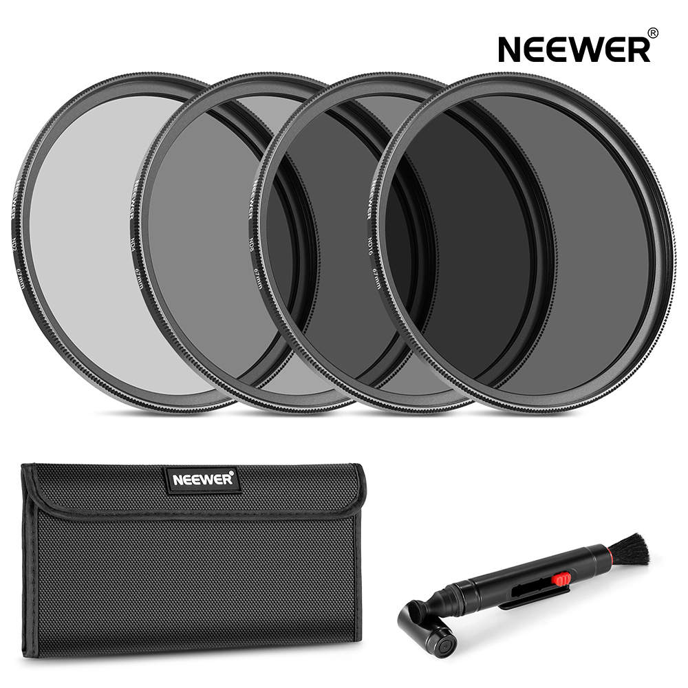 NDフィルター 送無 一年保証 Neewer NDフィルターセット 口径67mm ND2 ND4 ND8 激安セール ND16フィルターとアクセサリキット T1i T3 T5i T2i Rebel レビューを書けば送料当店負担 Canon DSLRに対応 T3i EOS T4i