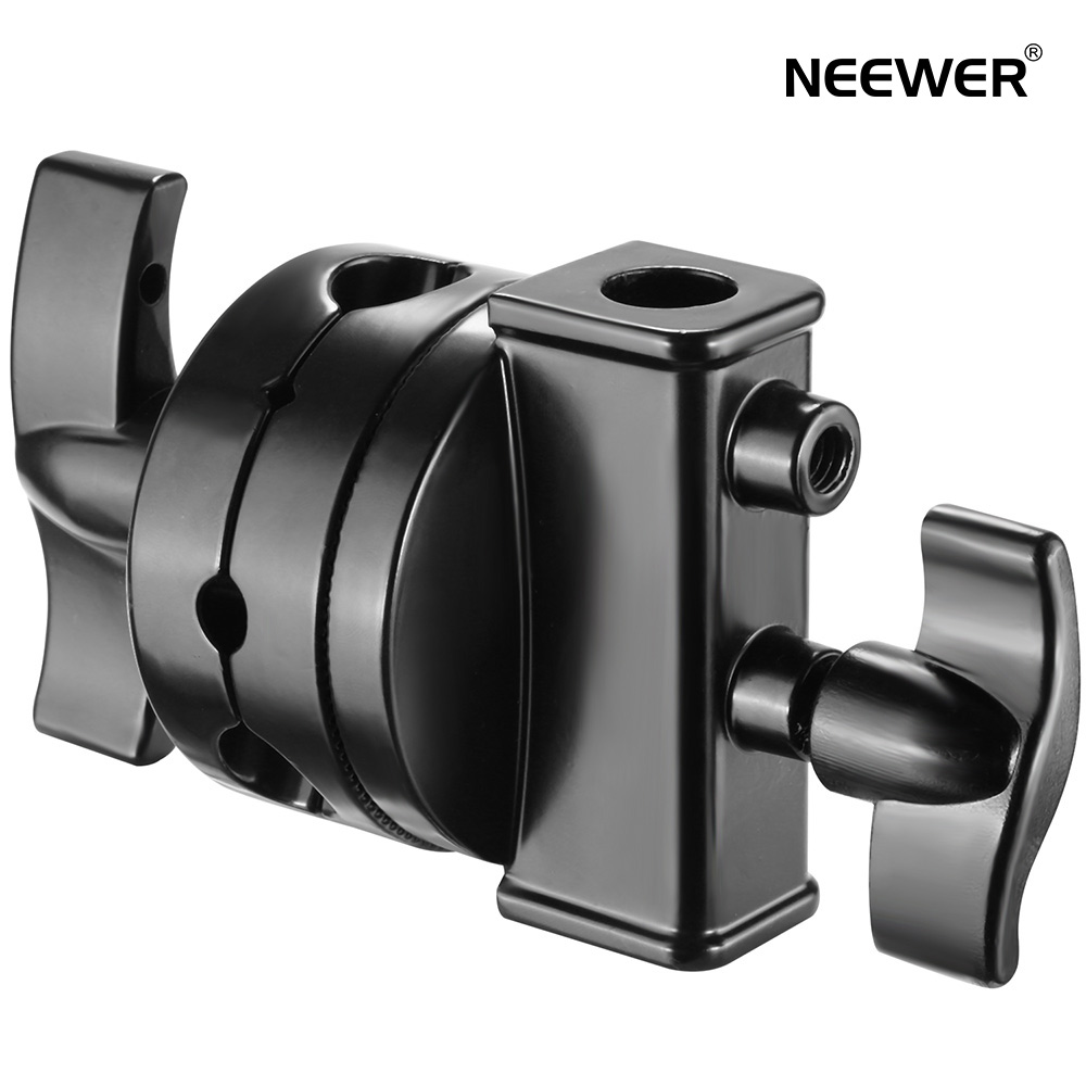 多機能ライトヘッド NEEWER周年セール中 Neewer 多機能ヘビーデューティーグリップヘッド 黒 2.5-inch スイベルヘッドホルダー マウントアダプター ライトスタンド ブームアームと他の撮影機器 8 激安 新作 5 2 1 8-inchマウント付き 3 4 に対応 保証