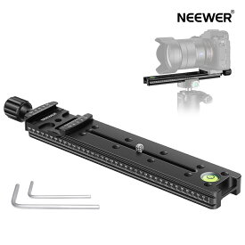 NEEWER 200mmプロなレールノードスライド メタル製 クイックリリースクランプ アルカスイス　カメラ用