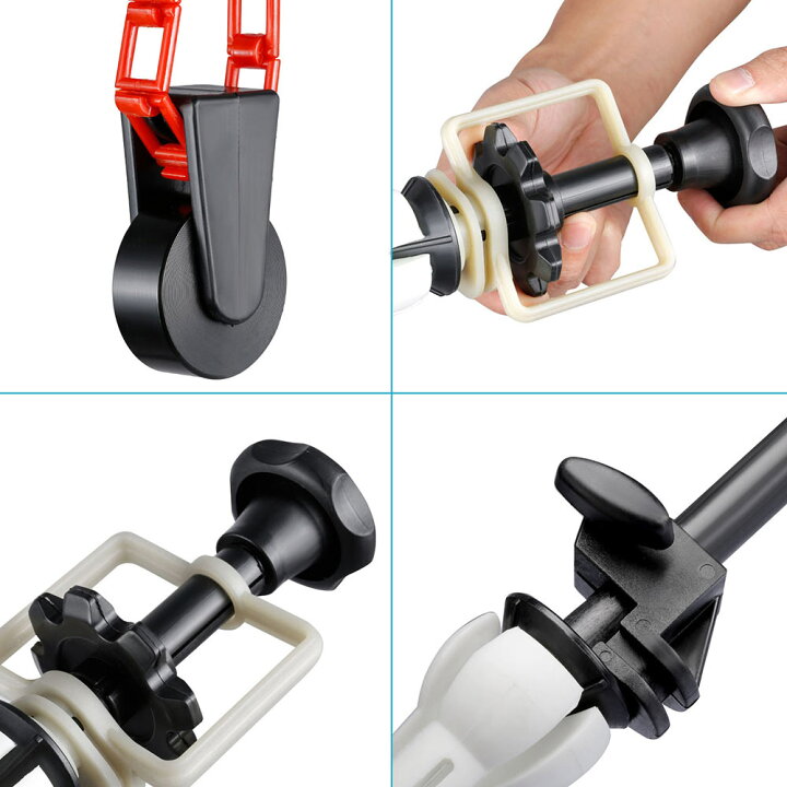 NEEWER 撮影用四軸壁取り付け手動背景サポートシステム 2×4つ折りフック 8×エキスパンド バー 4×チェーン 軸あたりの耐荷重: 22lb/10kg neewer-store NEEWER 撮影用単軸 壁に取り付け 手動 背景サポートシステム 2×シングルフック x 拡張バー 1×チェーン 耐荷重:22lb 10k