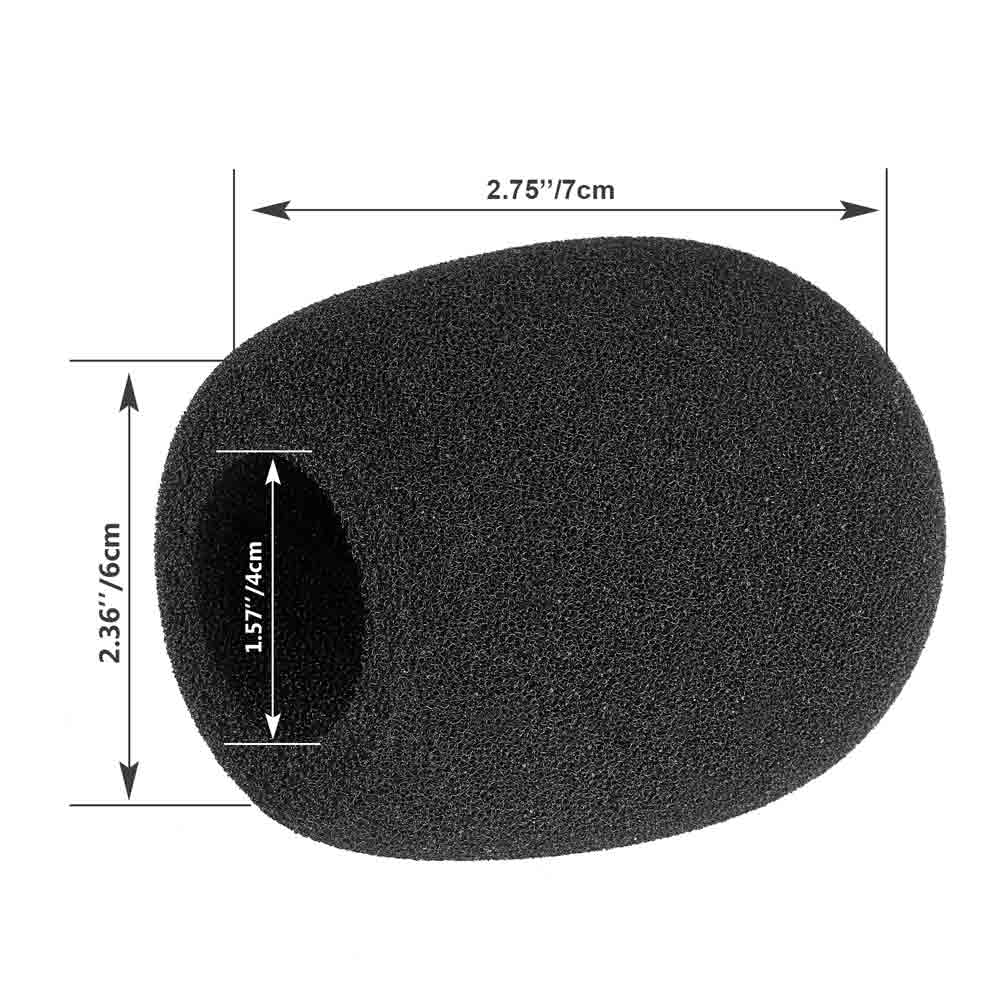 Neewer ボール型のポップブロッカー　ウィンドスクリーン　マイクスポンジ　プロマイク風防　コンデンサーマイクに対応　黒 | neewer-store
