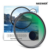 【P10倍+20%OFF券】NEEWER 偏光フィルター CPLフィルター 30層マルチコーティング偏光フィルム付きグレア…