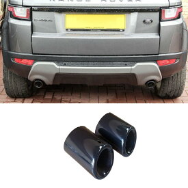 マフラーカッターが2011-2020 Evoque Pure & Prestige レンジローバー イヴォークピュア＆プレステージ 排気マフラーテールパイプ マフラーパイプマット 幅 75MM 排気テールパイプマフラー