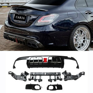 �x���c ���A�f�B�t���[�U�[ 2015-2018 �x���c C�N���X W205 C63 C63S AMG B�X�^�C�� ���A�f�B�t���[�U�[�g�� �O���X�u���b�N �h���ς� �����p�[�c �J�[�A�N�Z�T���[