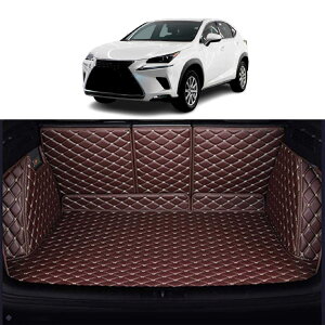 レクサス NX200T NX300 NX300h 2015-2019 専用 カスタム 車の トランクマットXPE レザー ラゲッジマットカーゴマット フルセット防水車トランクマット すべての天気、 傷防止カスタム荷台マット 抗菌