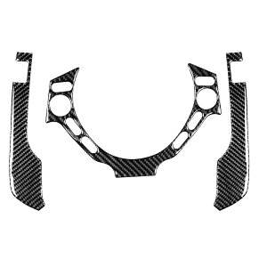 ���Y GTR GT-R R35 2008-2016�ɓK�����A���J�[�{���t�@�C�o�[ �X�e�A�����O�z�C�[�� �{�^�� �X�C�b�`�J�o�[ �^�]���� �t���[�� �C���e���A�{�^���J�o�[3��