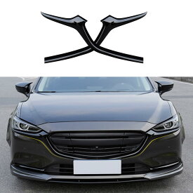 マツダ?アテンザ GJ系 2019年8月~2021 に適合 センター グリル モール フロントグリルカバー リム ドレスアップ パネル カーアクセサリー ABS 社外品