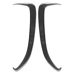 ポルシェ 718 982 718ボクスター 718ケイマン 2016年~2022年に適合カーボンファイバー製エアスクープ装飾パーツ エアインレット曲がれるカバー 2枚