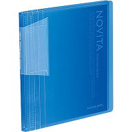 コクヨ(KOKUYO) ファイル ポストカードホルダー ノビータ A6 60枚 青 ハセ-N60B