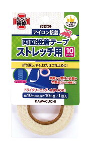 KAWAGUCHI �X�g���b�`�p ���ʐڒ��e�[�v �A�C�����ڒ� ��10mm ����10m 93-062