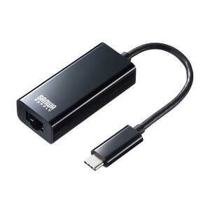 �T�����T�v���C USB3.2 TypeC-LAN�ϊ��A�_�v�^(�u���b�N) USB-CVLAN2BKN