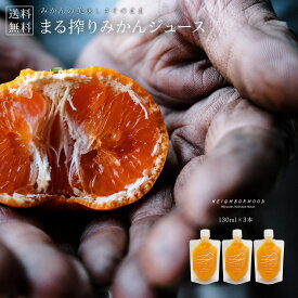 みかんジュース オレンジジュース お試し 130ml×3本 まる絞り 温州みかん つぶつぶみかんジュース みかんストレートジュース ストレート みかん オレンジ ジュース ジュースセット パウチジュース 子供 飲み切り まる搾り パウチドリンク プレゼント 果汁100%