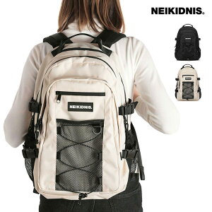 �y�����zNEIKIDNIS MESH STRING BACKPACK�b���C�g�x�[�W���b�l�C���i�E�m�[�g�p�\�R���Ή��E���s�E�w�������EPOLYESTER�g�p�E27L�E���b�V���E�j�����p