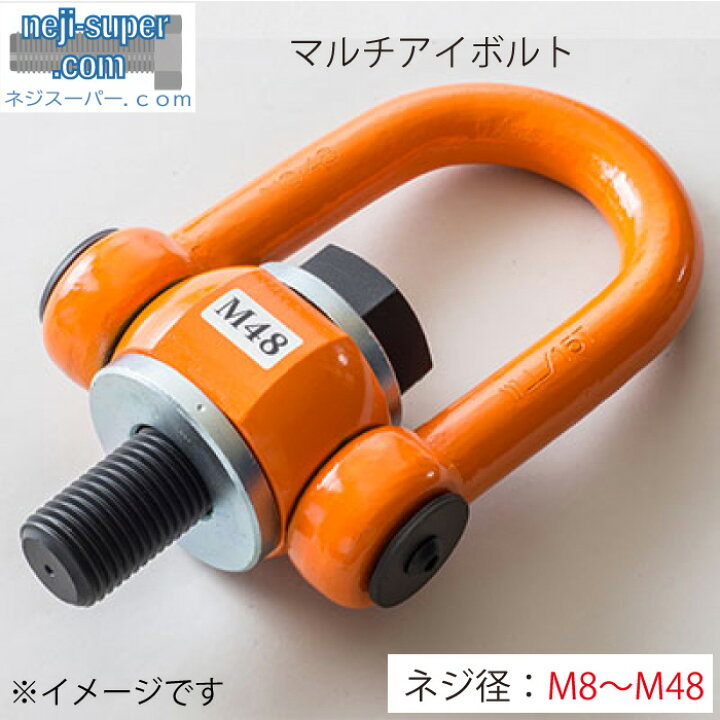 楽天市場】マルチアイボルト M8 M10 M12 M16 M20 M22 M24 M30 M36 M42 