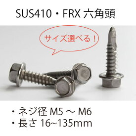 ドリルねじSUS410FRX六角M5M6ステンレスHEXドリルネジねじネジバラ売りバラばらばら売り
