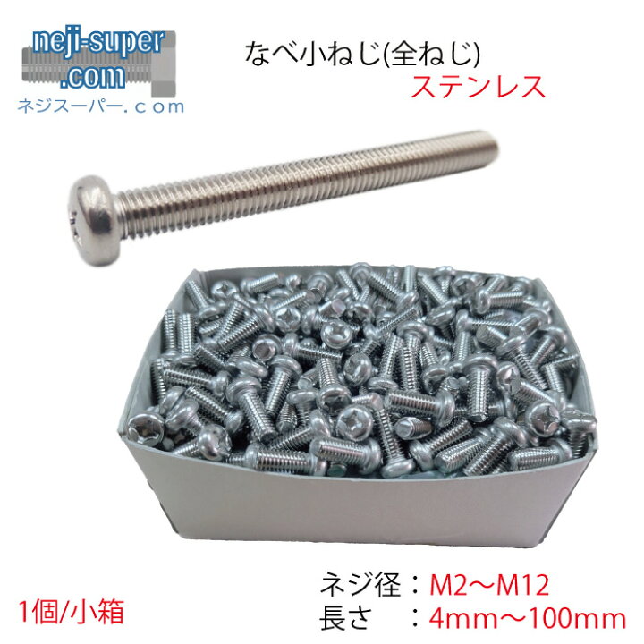 楽天市場】【ポイント2倍】 ステンレスナベ小ネジM2M2.3M2.5M2 