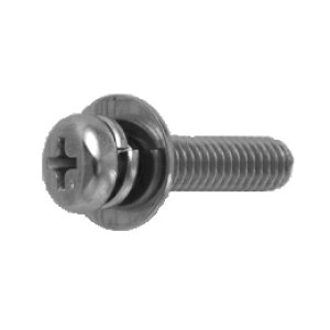 鉄 (+)ナベP=3 M6x10 ニッケル 【100個入】