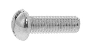 (−)丸小ねじ【13個】(-)マルコ 6 X 12 標準(または鉄) / 三価ホワイト