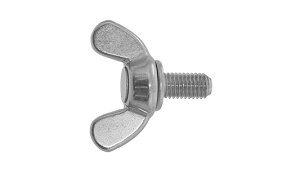 冷間蝶ボルト(1種)【1個】レイカンチョウBT(1シュ) 10X15 標準(または鉄) / 三価ホワイト