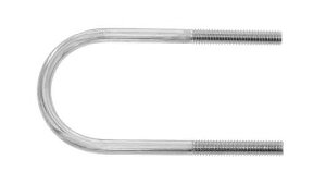 足長Uボルト(+30【3個】アシナガUBT+30 8 X 40A 標準(または鉄) / 三価ホワイト