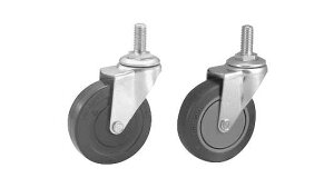 自在ねじ式キャスター(SEL【1個】ナンシン ジザイ M12 SEL-75-TP 標準(または鉄) / 生地(または標準)