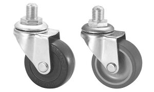 自在ねじ式キャスター(SR【2個】ナンシン ジザイ M12 SR-50-TP 標準(または鉄) / 生地(または標準)