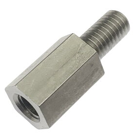 ステンレス 六角 つなぎ スペーサー オネジ メネジ M8用 1個入 M8-ピッチ1.25 (長さ20mm)