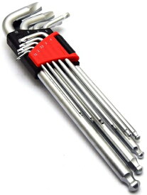 在庫あり即納】 なめた六角ネジもはずせる六角棒レンチセット 9本組　高儀