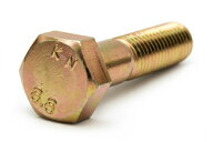 鉄/クロメート(黄褐色メッキ) 六角ボルト [強度区分：8.8] (半ねじ)M6×30　【 バラ売り ： 8本入り 】
