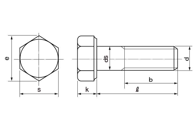 ステンレス(BUMAX 109) 生地 六角ボルト [BUMAX] (半ねじ)Ｍ１２×９０　