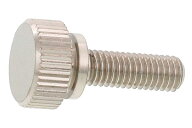 低カドミウム黄銅/ニッケル 平頭 段付ローレットビスM5×20　【 バラ売り ： 2本入り 】